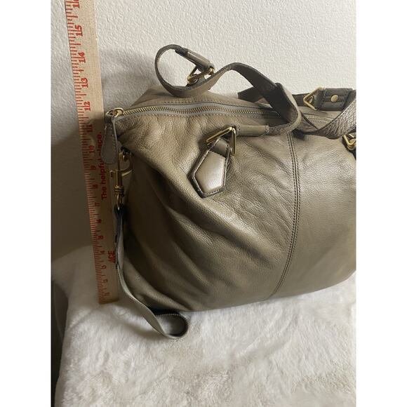 Liebeskind Leather Berlin Handbag Purse Bag With Matching Wallet Taupe Brown - Picture 6 of 15